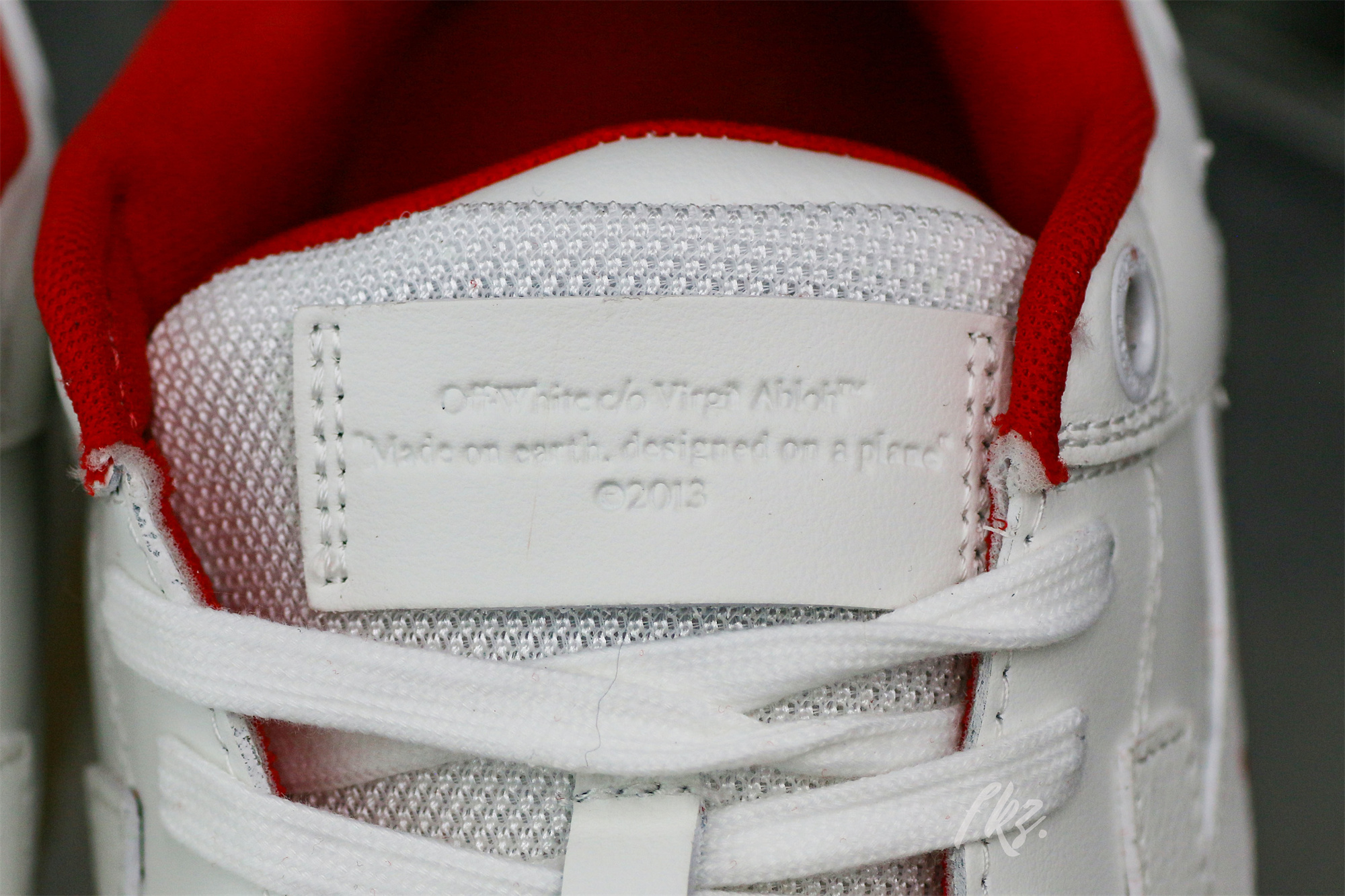 OFF-WHITE White & Red Out of Office ‘OOO’ sneakers