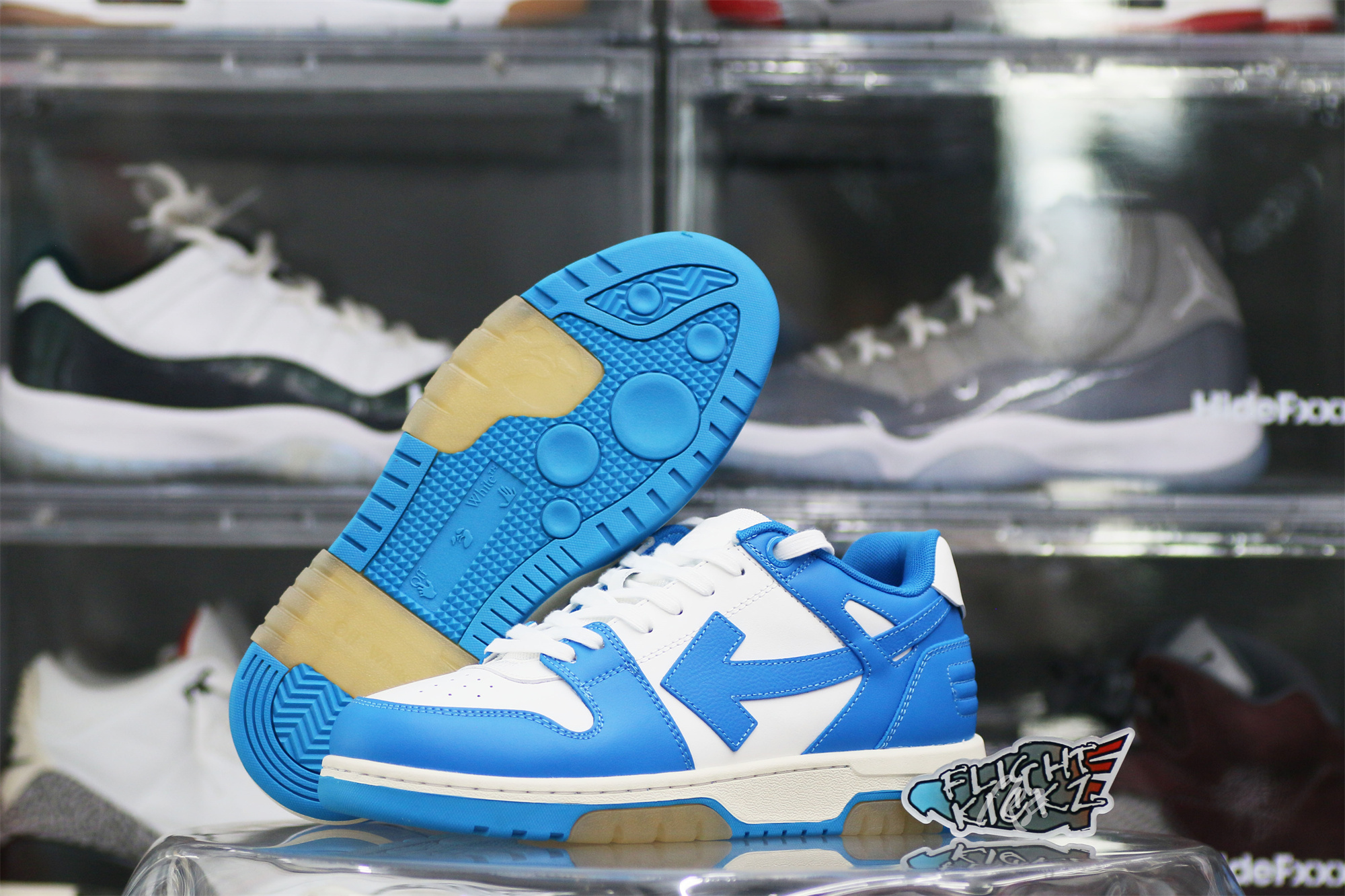 Off-White University Blue ‘Out Of Office’ Sneakers