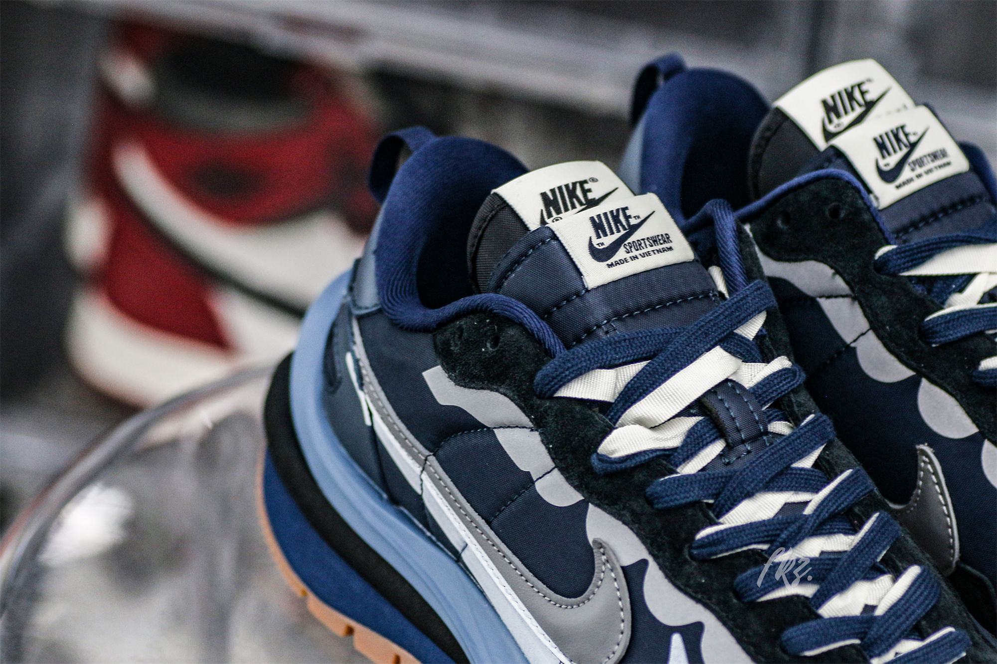 Sacai x Nike VaporWaffle 3.0 White Grey Blue