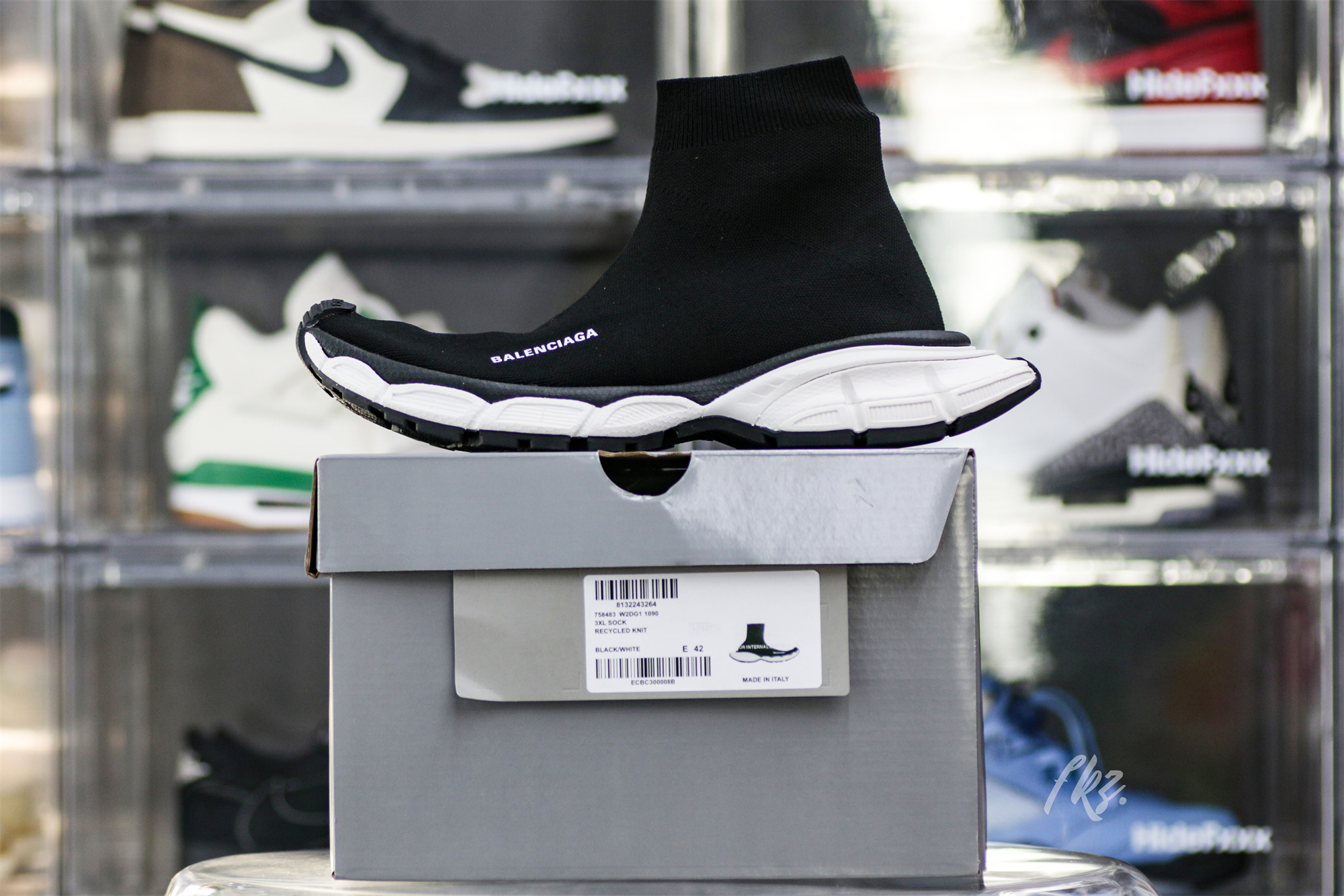 Balenciag* 3XL Sock Sneaker ‘Black White’