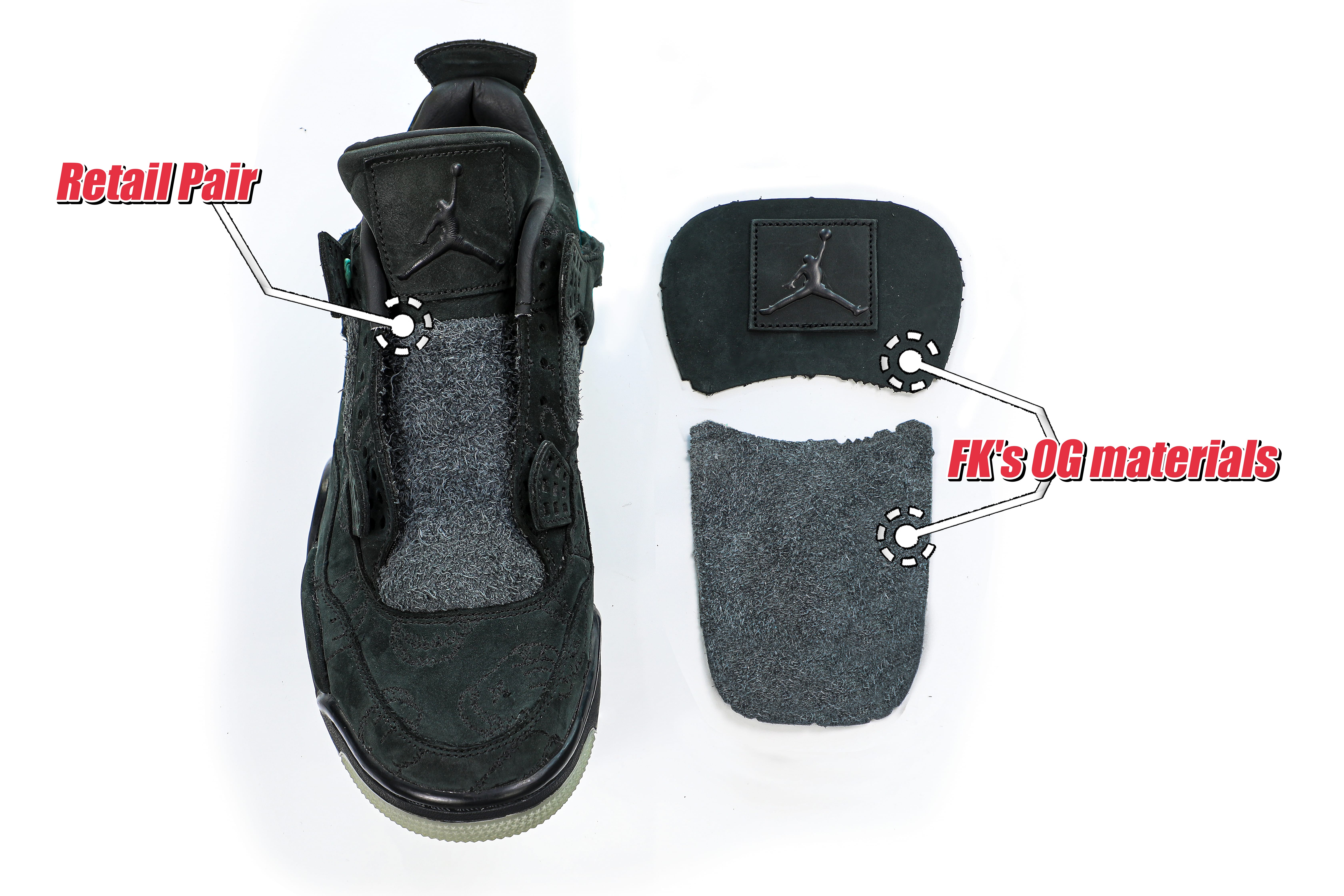 Kaws X Air Jordan 4 Retro Black 2017( Ln5 A1 Batch)