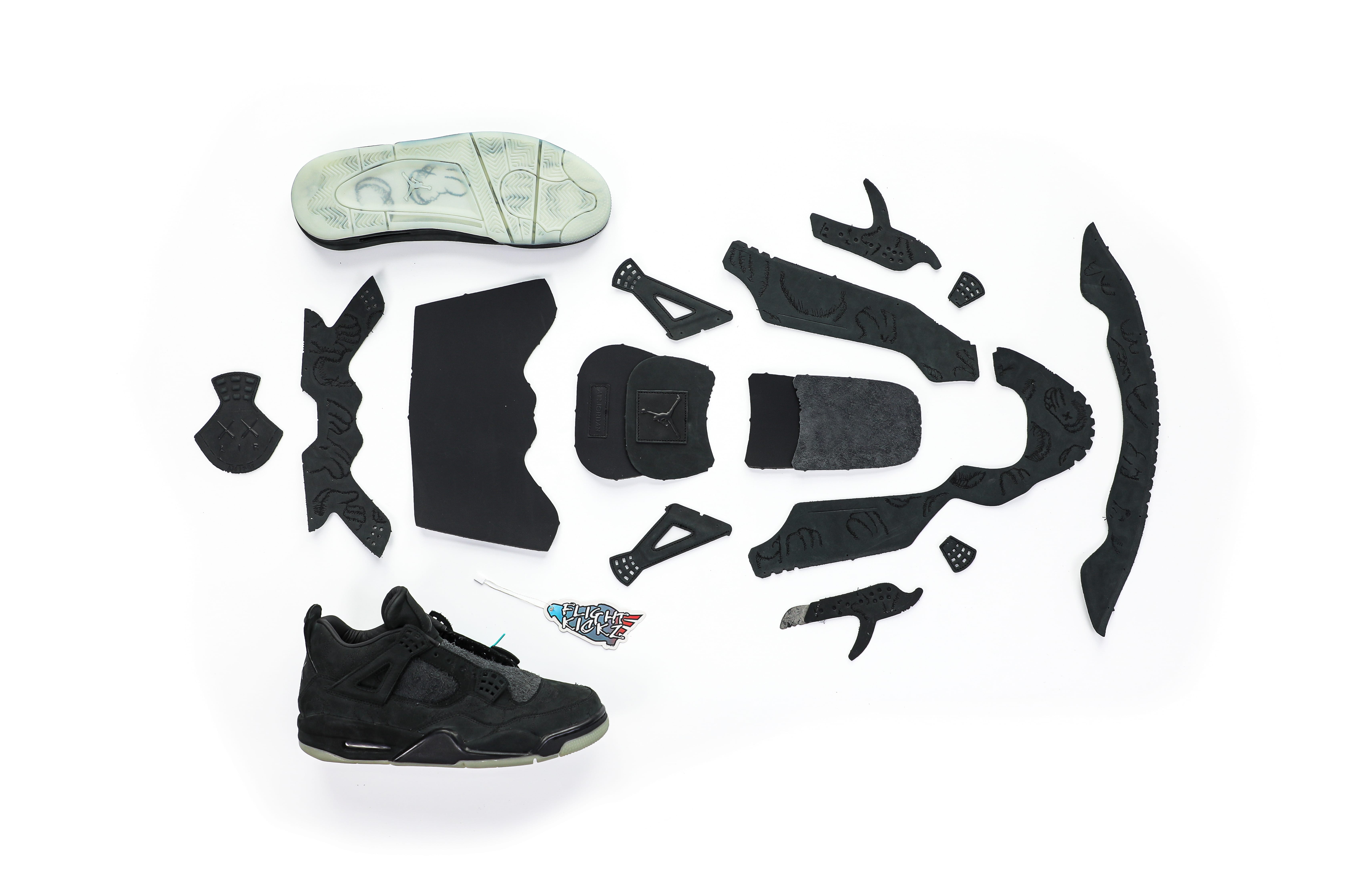 Kaws X Air Jordan 4 Retro Black 2017( Ln5 A1 Batch)