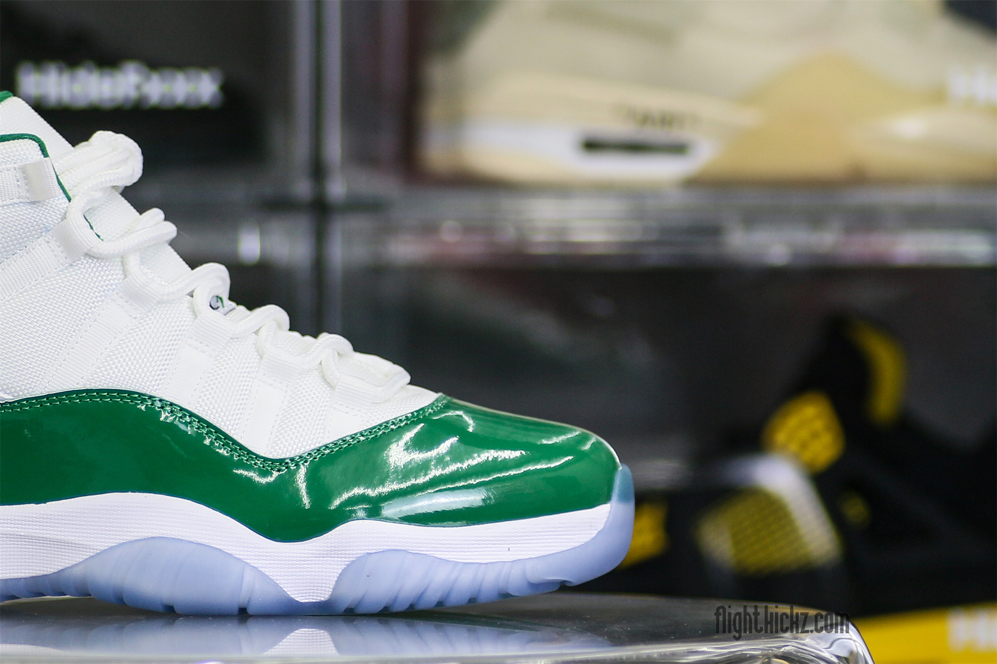 Air Jordan 11 Retro White And Green Oxidized