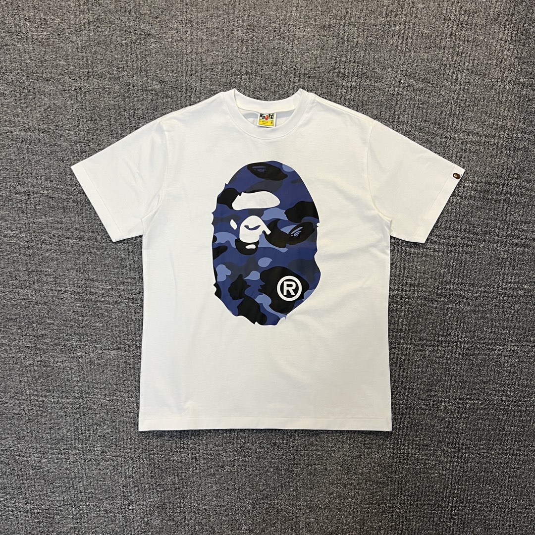 BAPE Blue Color Camo By Bathing Tee