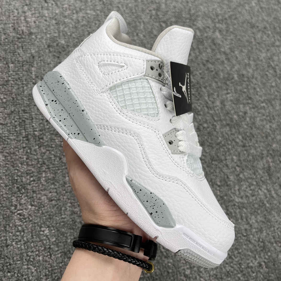 Air Jordan 4 Retro ”White Oreo“Kid Preschool