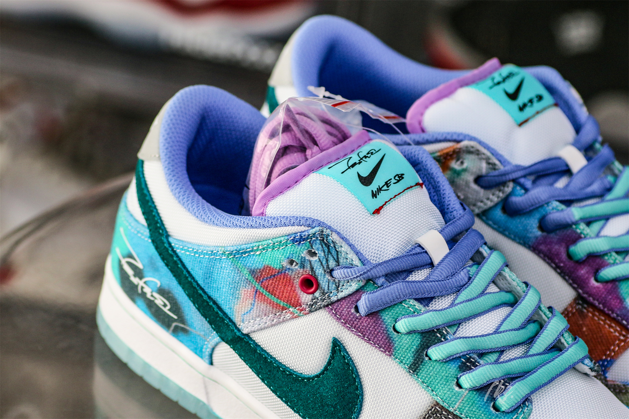 Nike SB Dunk Low Futura Laboratories Bleached Aqua