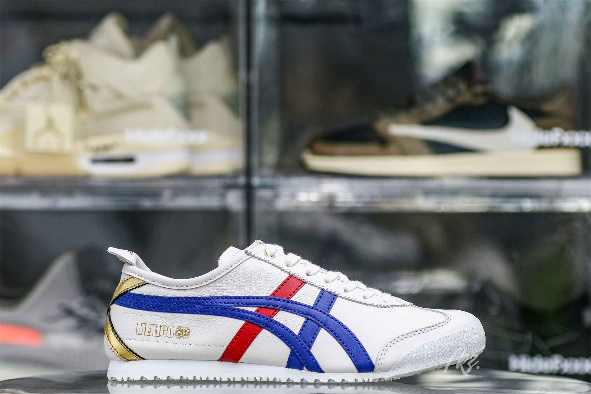 ASICS Mexico 66 White Blue Red Metallic Gold