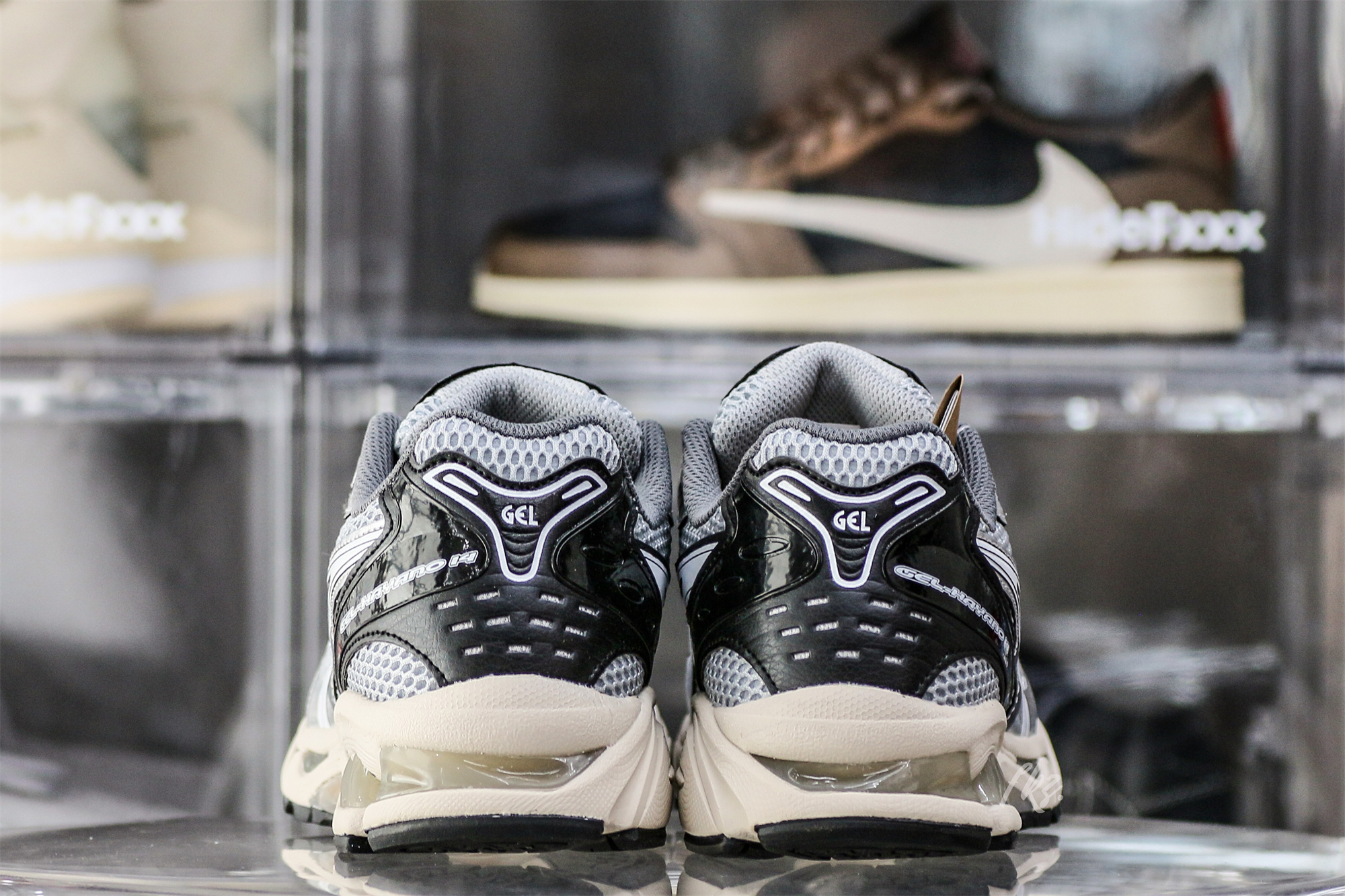 Gel Kayano 14 Black Glacier Grey Silver 2023