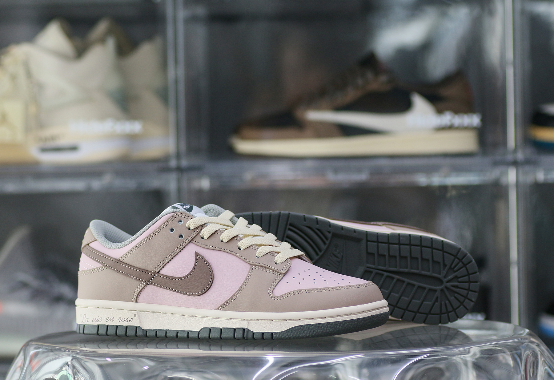 Nike Dunk Low Smoke Grey Pink Custom