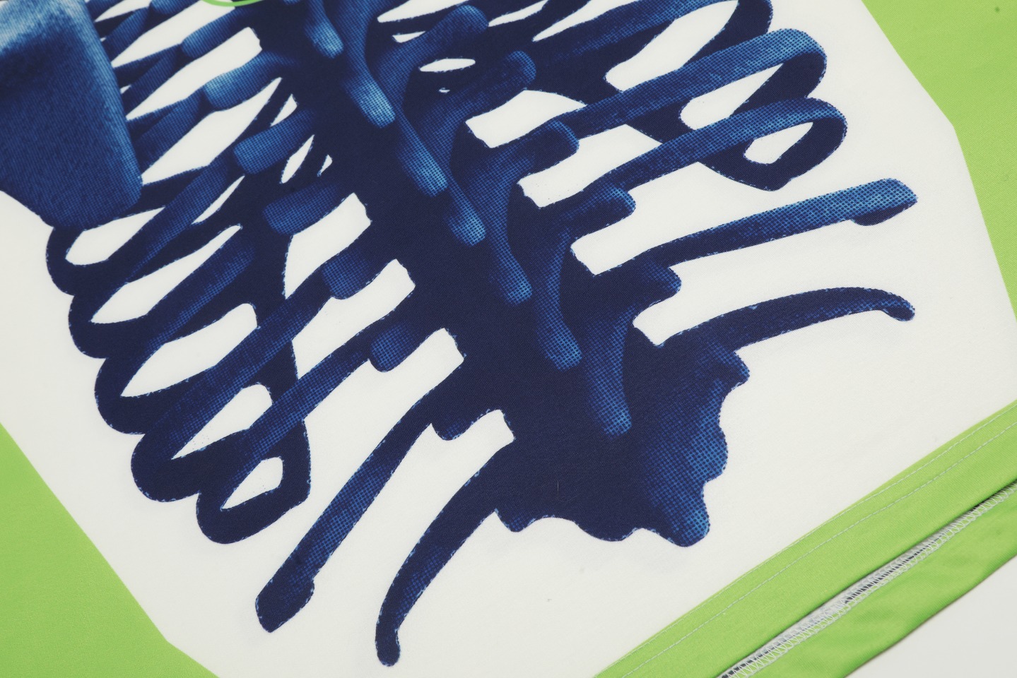 Saint Mich@el Tears Full Print Long Sleeve White Blue Bone