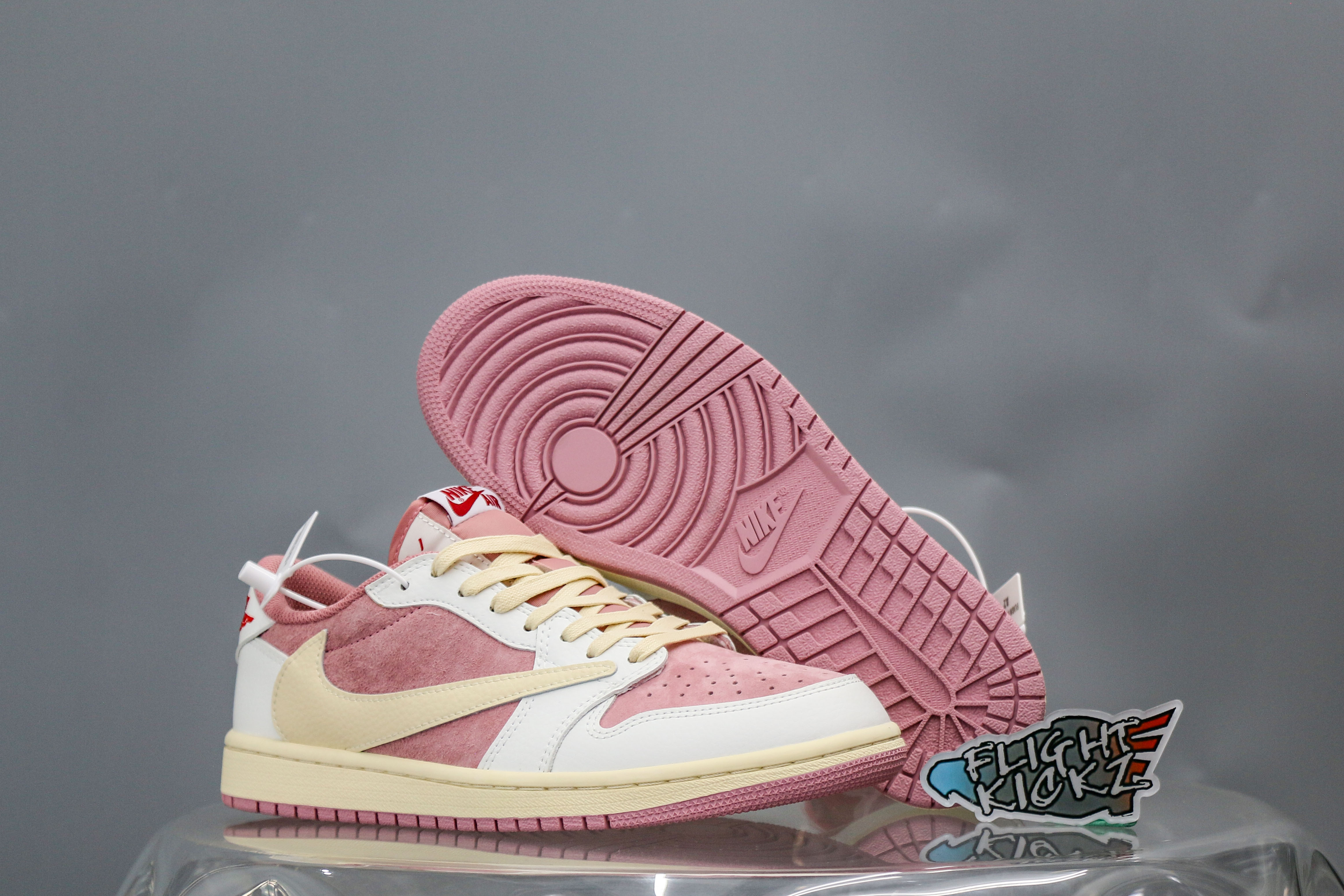 Travis Scott x Air Jordan 1 Low OG Shy Pink 2025(A2 Batch)