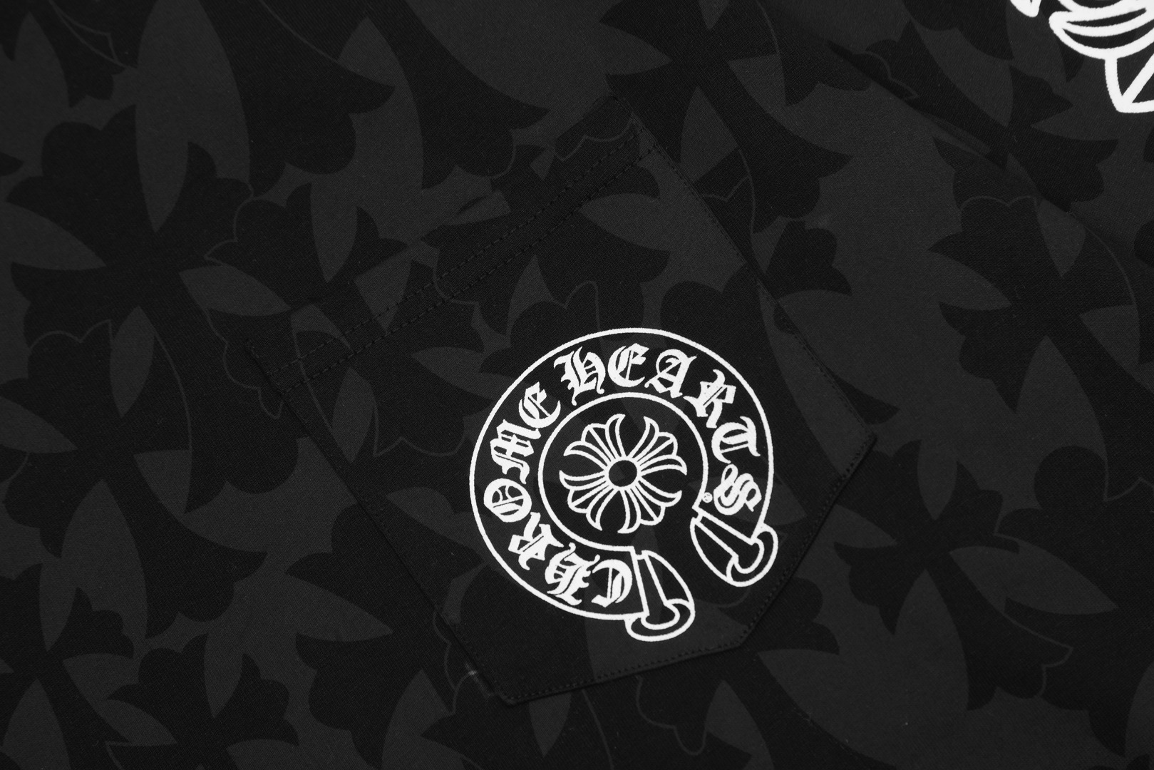 Ch*0me He**ts embroidered and printed long-sleeve t-shirt in black