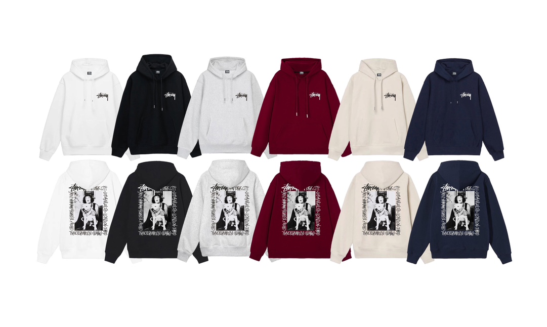 Stu$$y scenic and character graphic print hoodie