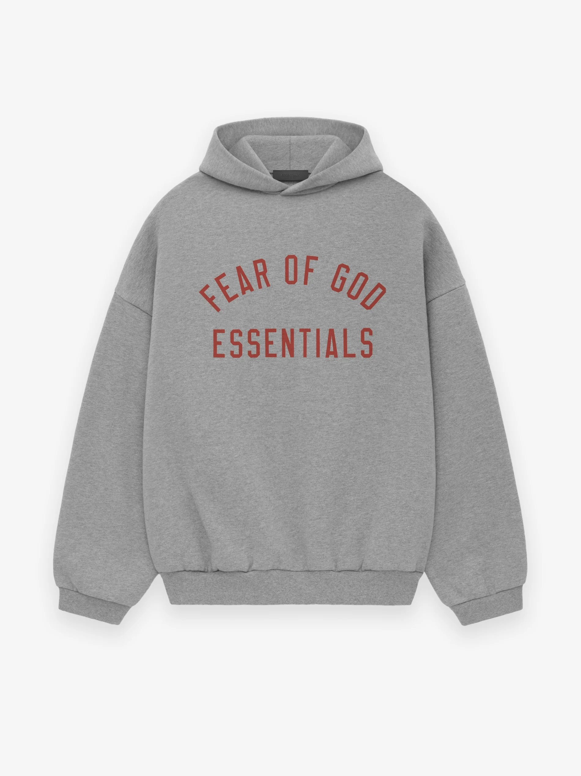 FEAR OF GOD ESSENTIALS 24FW letter print hoodie.