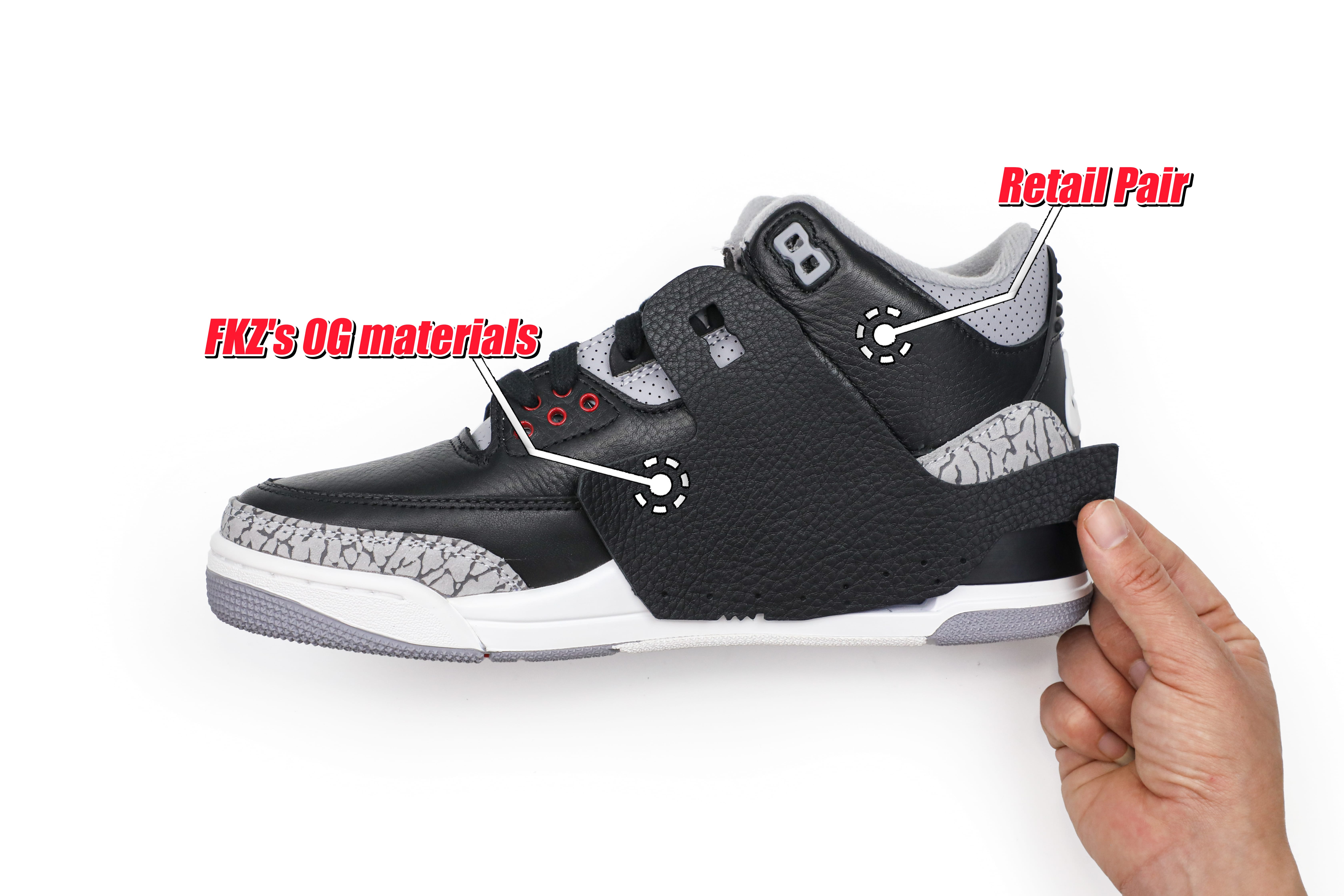 Air Jordan 3 Retro Black Cement Reimagined 2024 (Ln5 A1)
