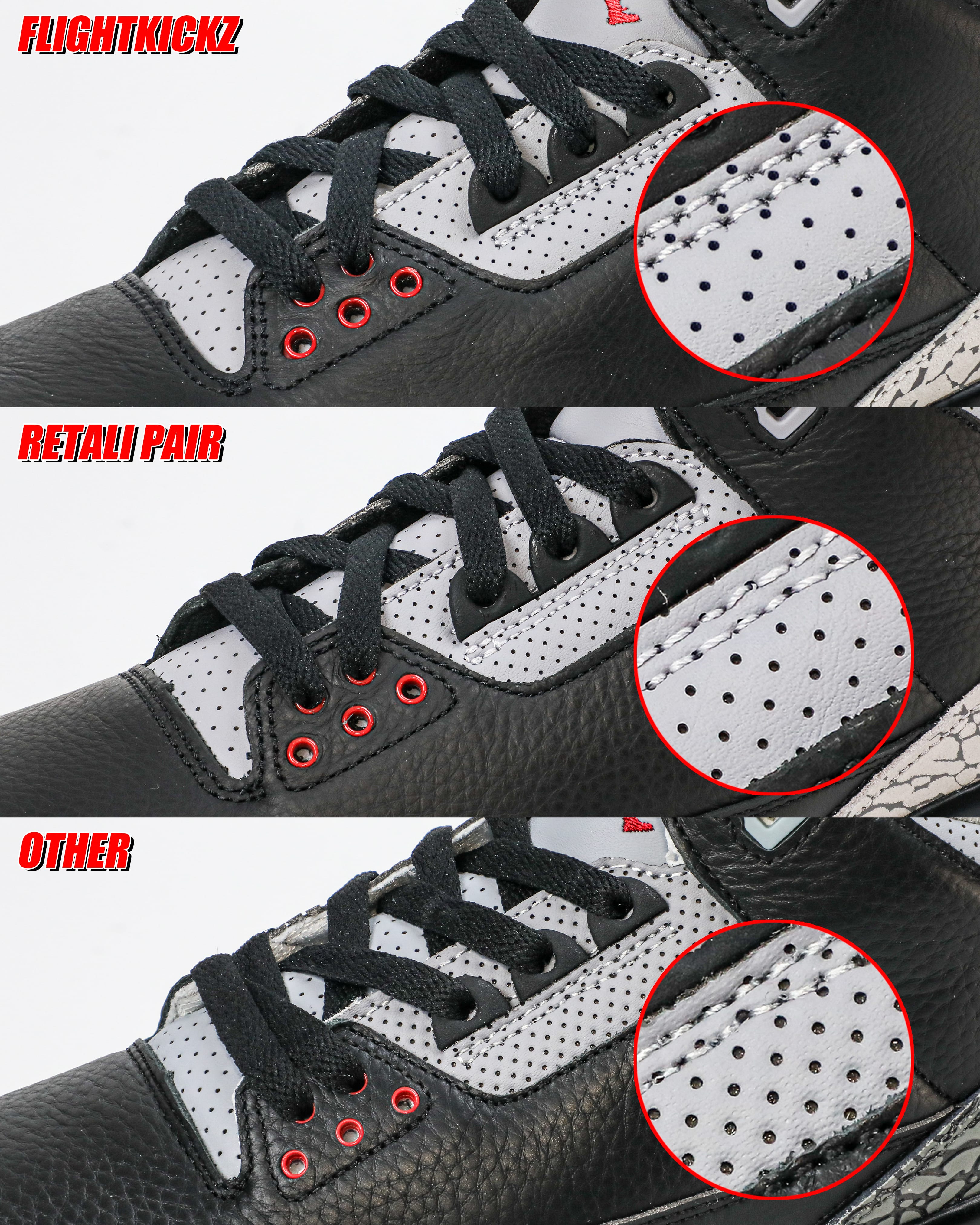 Air Jordan 3 Retro Black Cement Reimagined 2024 (Ln5 A1)