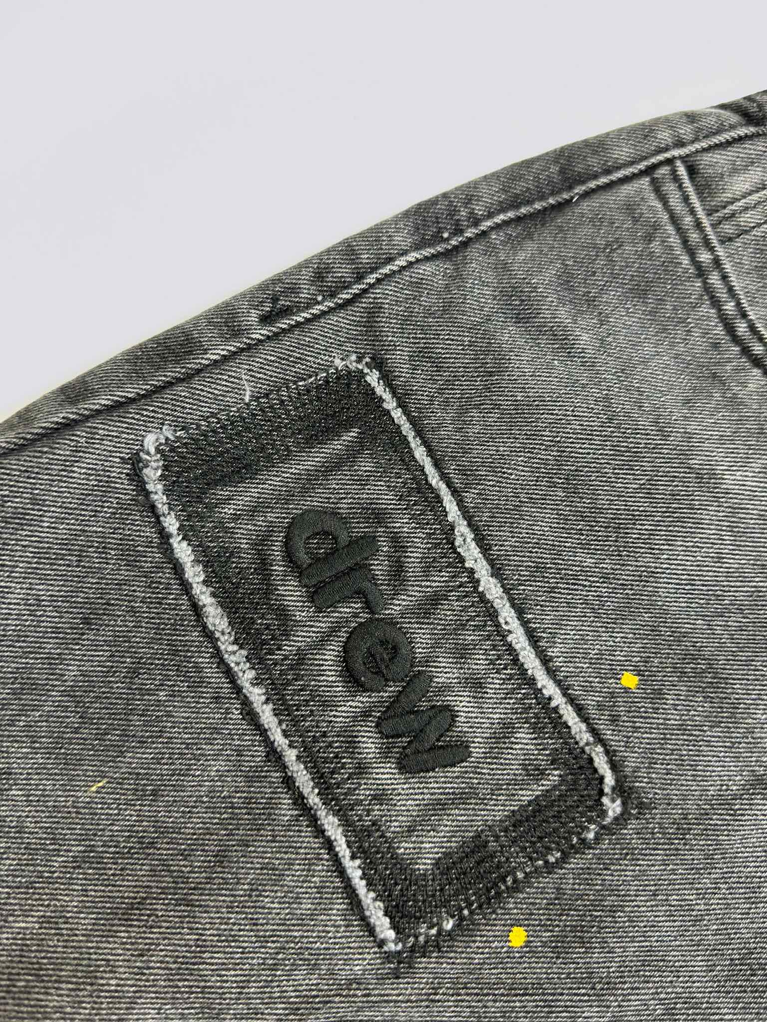 Drew House Broken Hole Washed Splash Ink Jeans