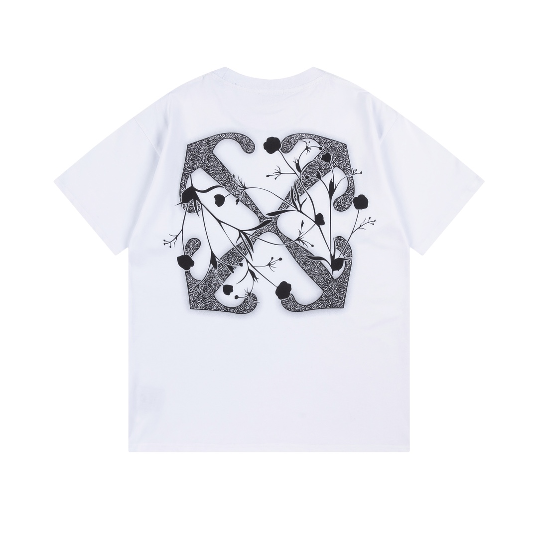 Off-White Flower Arrow Skate T-Shirt