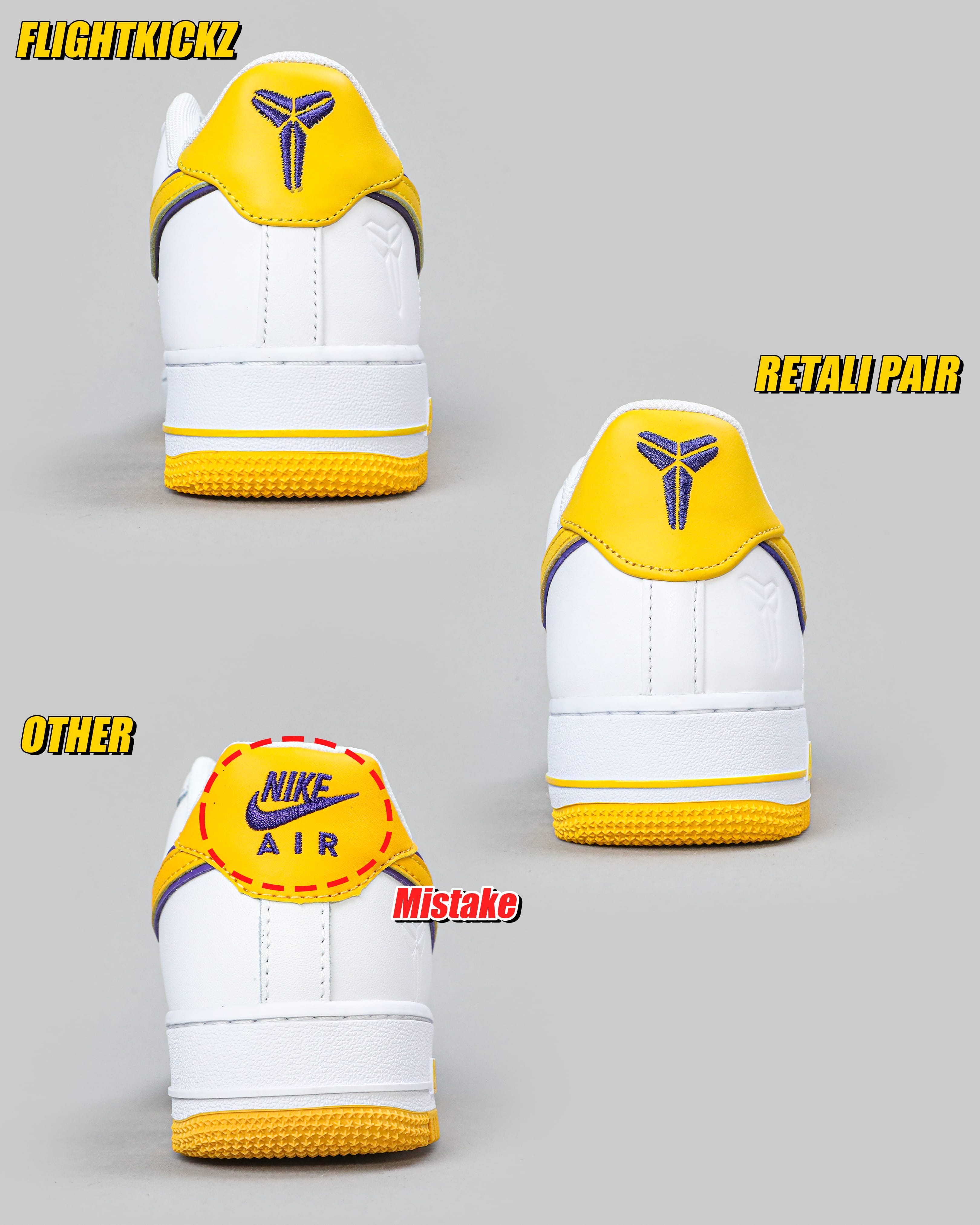 Nike Air Force 1 Low Retro QS Kobe Bryant Lakers Home(Ln5 A1)