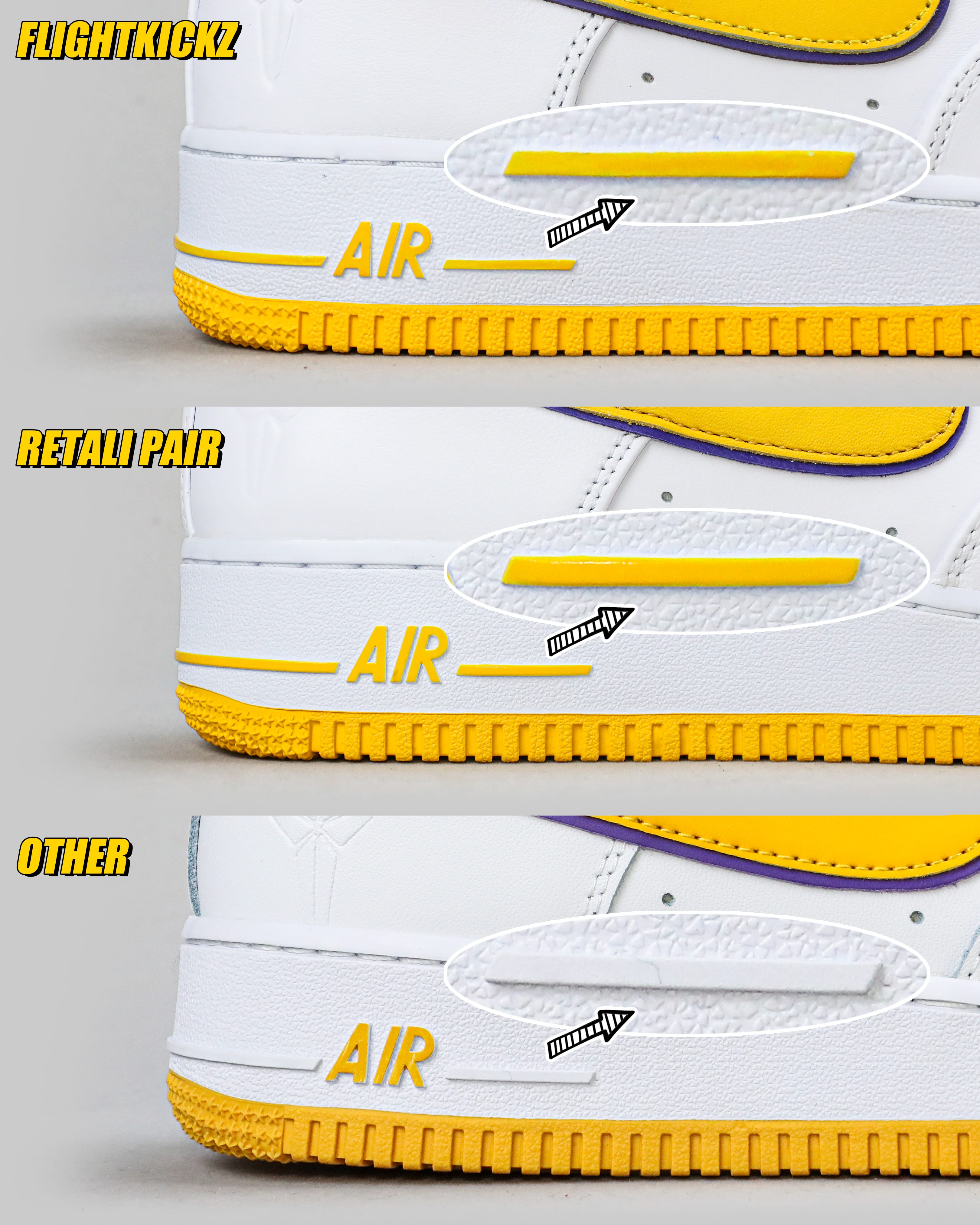 Nike Air Force 1 Low Retro QS Kobe Bryant Lakers Home(Ln5 A1)