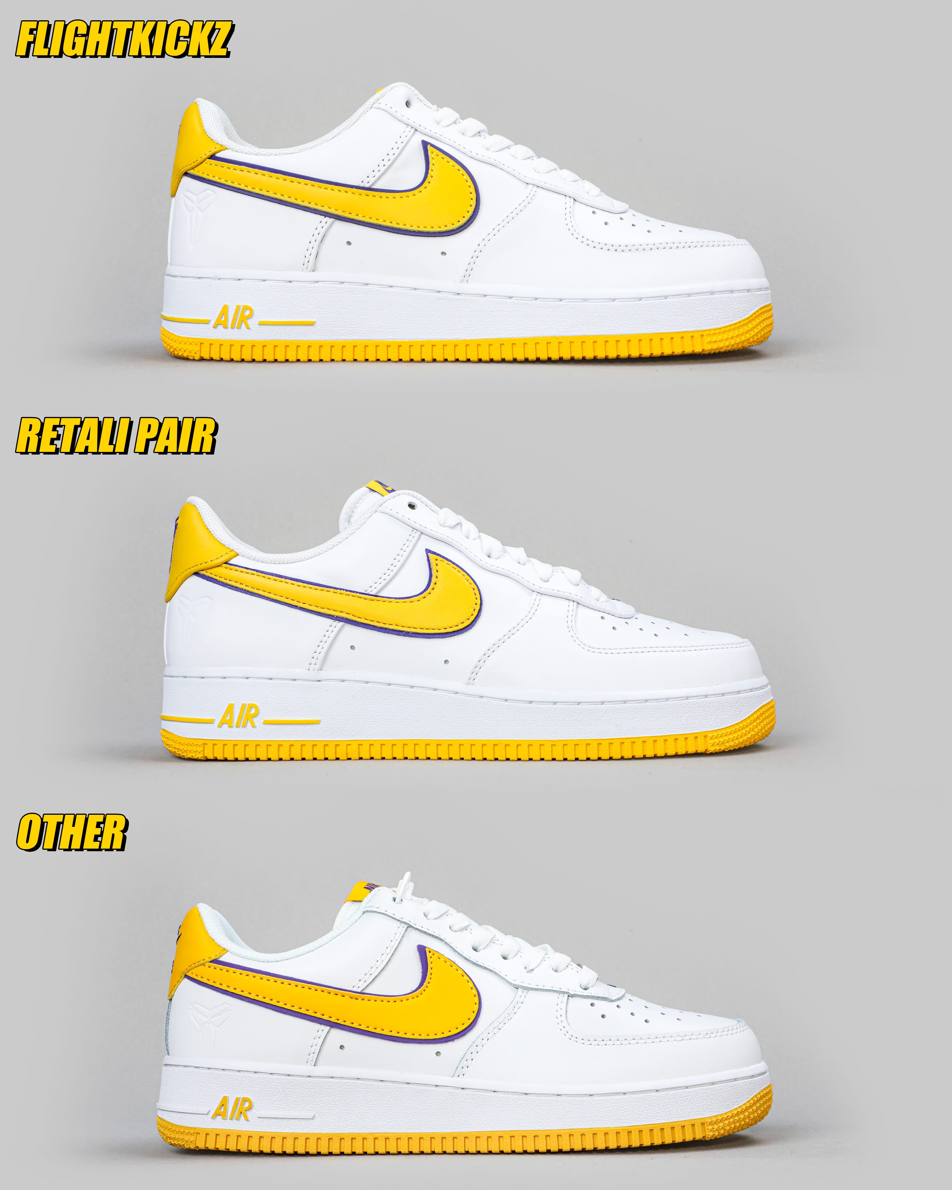Nike Air Force 1 Low Retro QS Kobe Bryant Lakers Home(Ln5 A1)
