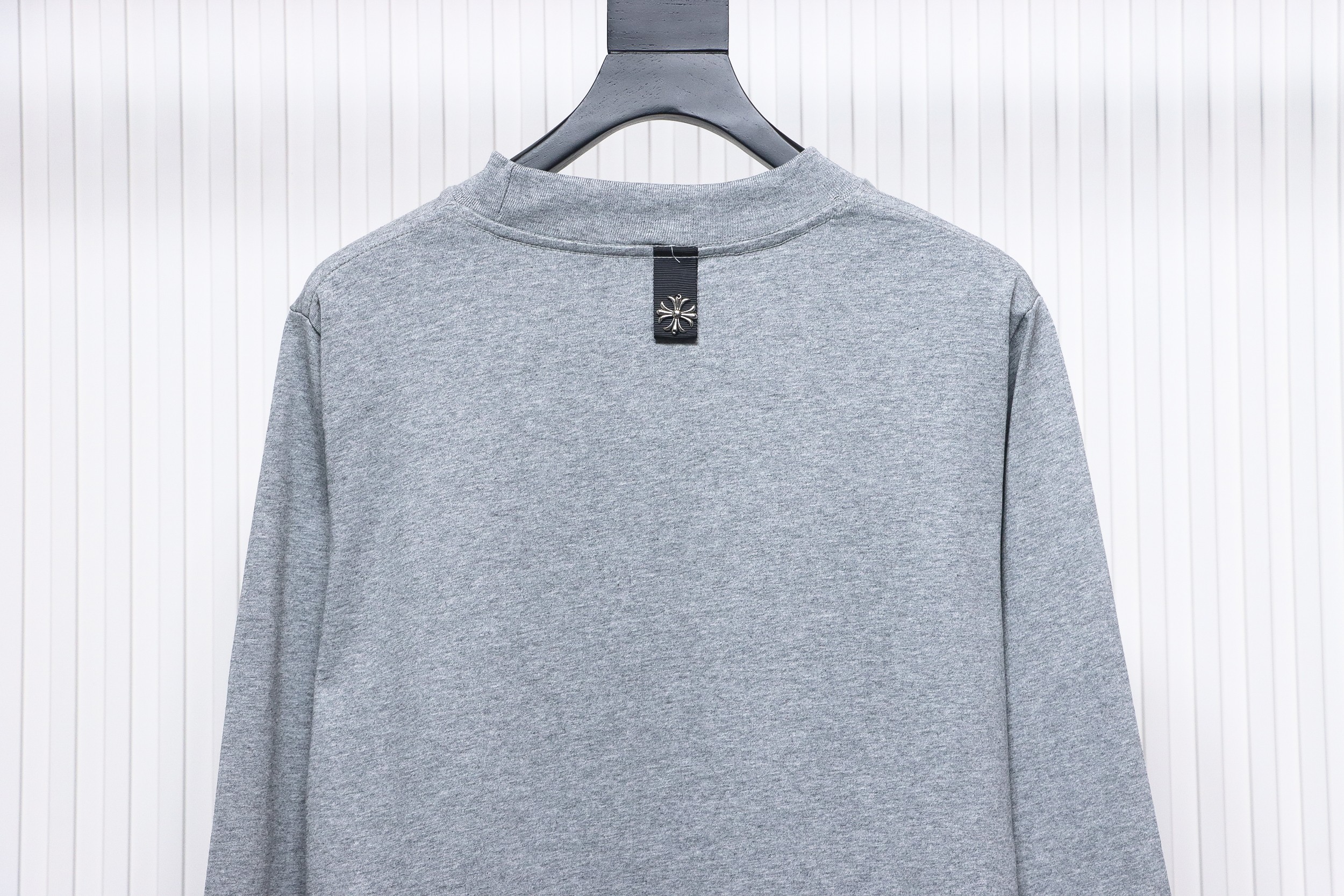 Chorme Heart Cross pendant Long Sleeve T-Shirt