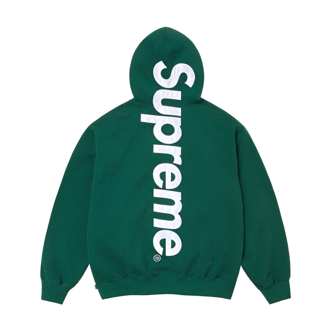 Supreme 22FW Satin Appliqué Hooded Sweatshirt