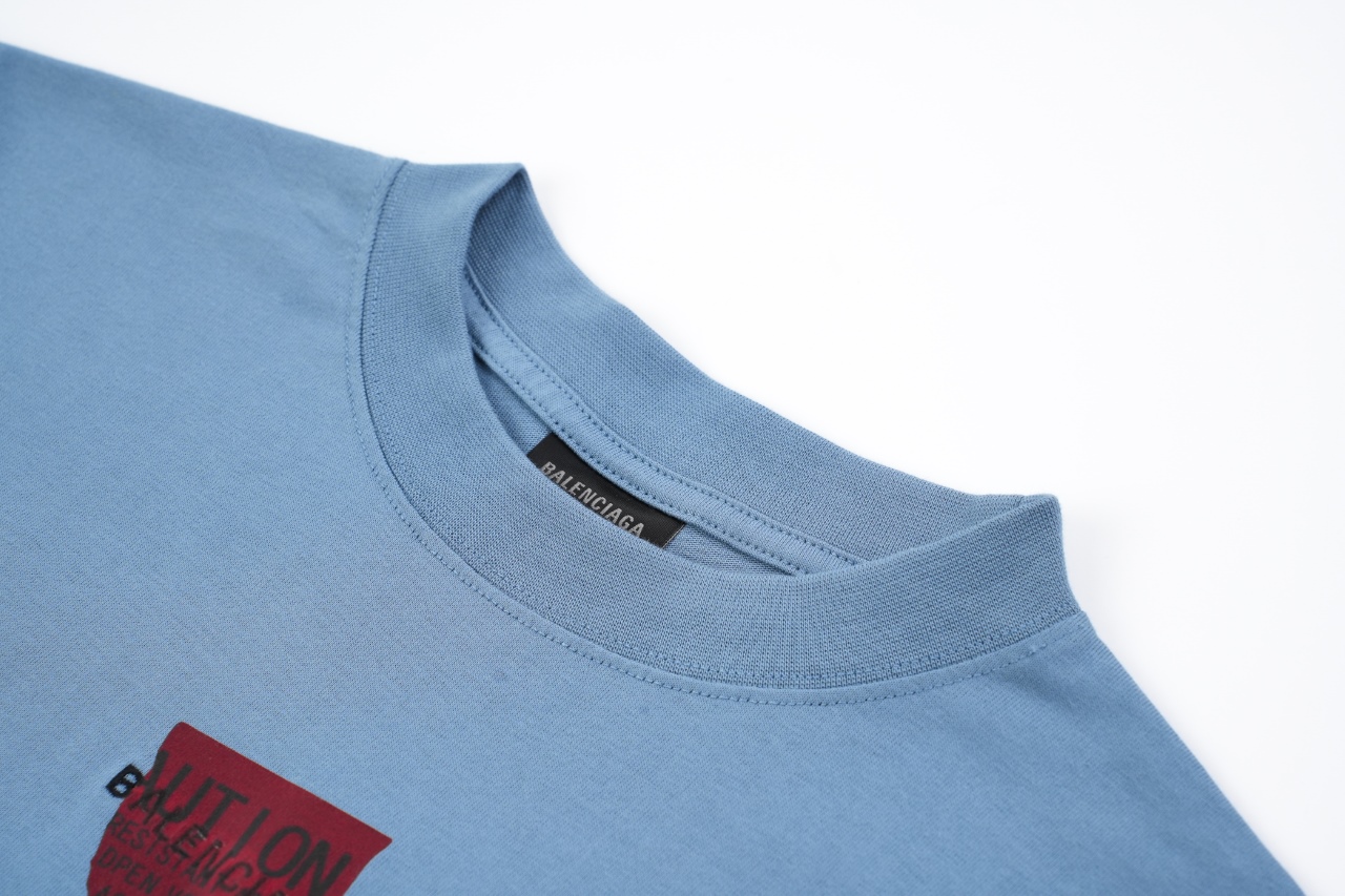 Balanciag@ Embroidery Adhesive Tee